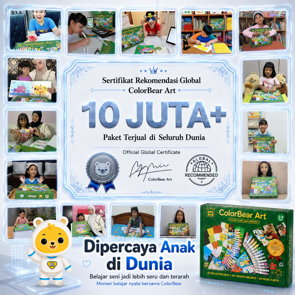 ColorBear Art Kit Kreatif Anak - Hasil belajar anak bisa terlihat nyata?